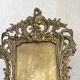Large rocaille photo frame in gilded bronze Louis XV style with foliage - 19th century