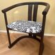 Chinese style chair, renovated & upholstered with Tigermountain by Dedar