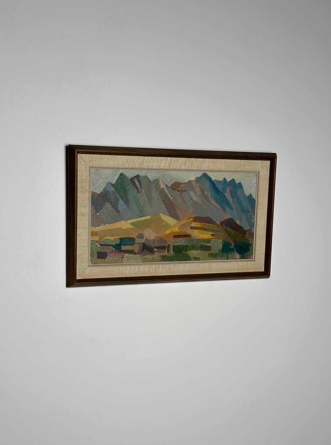 Swedish Oil on Panel – “Spanien” by Arne Bohman