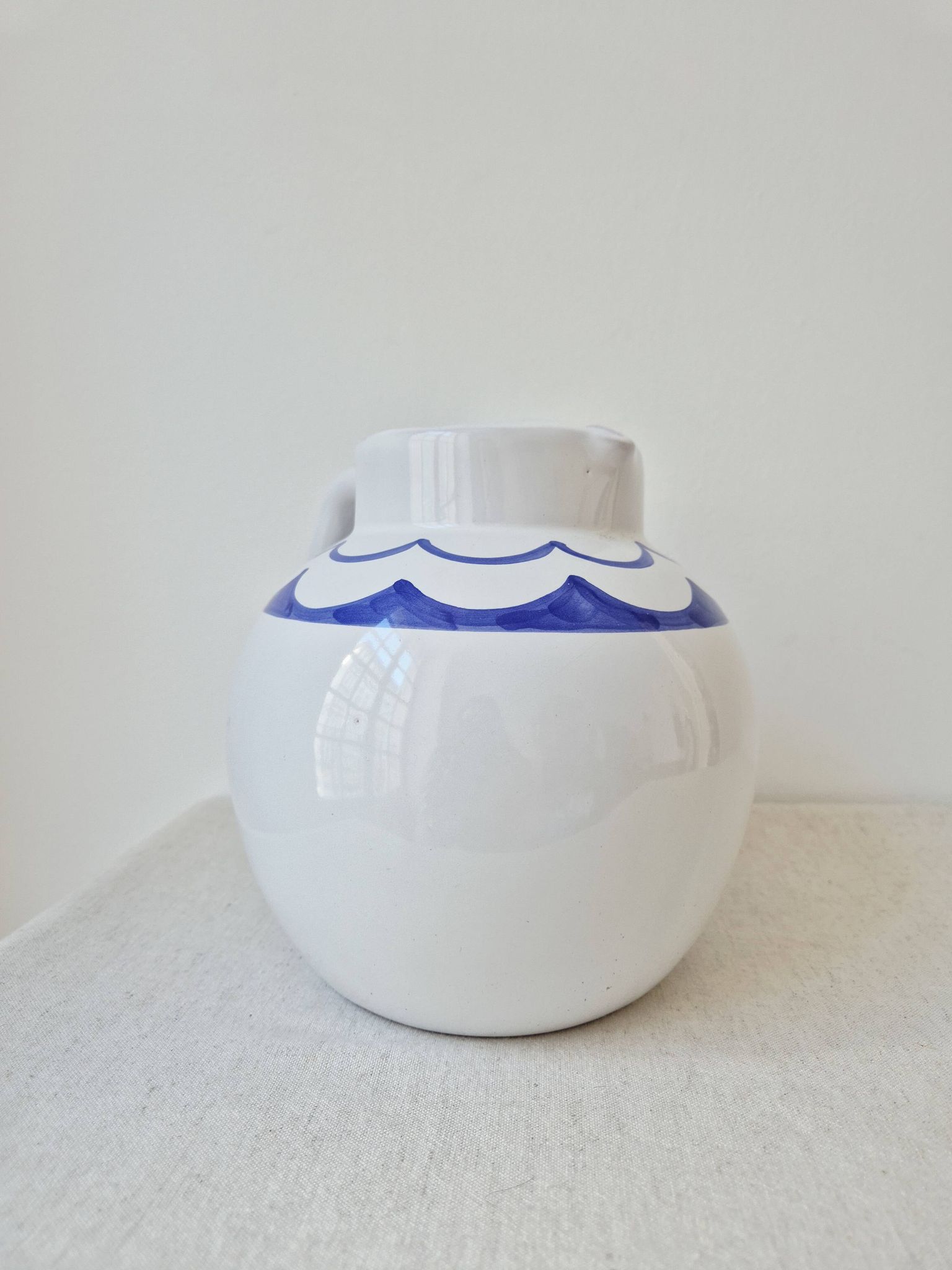 Vase en céramique peint à la main "Bateau" - Signature Pauline