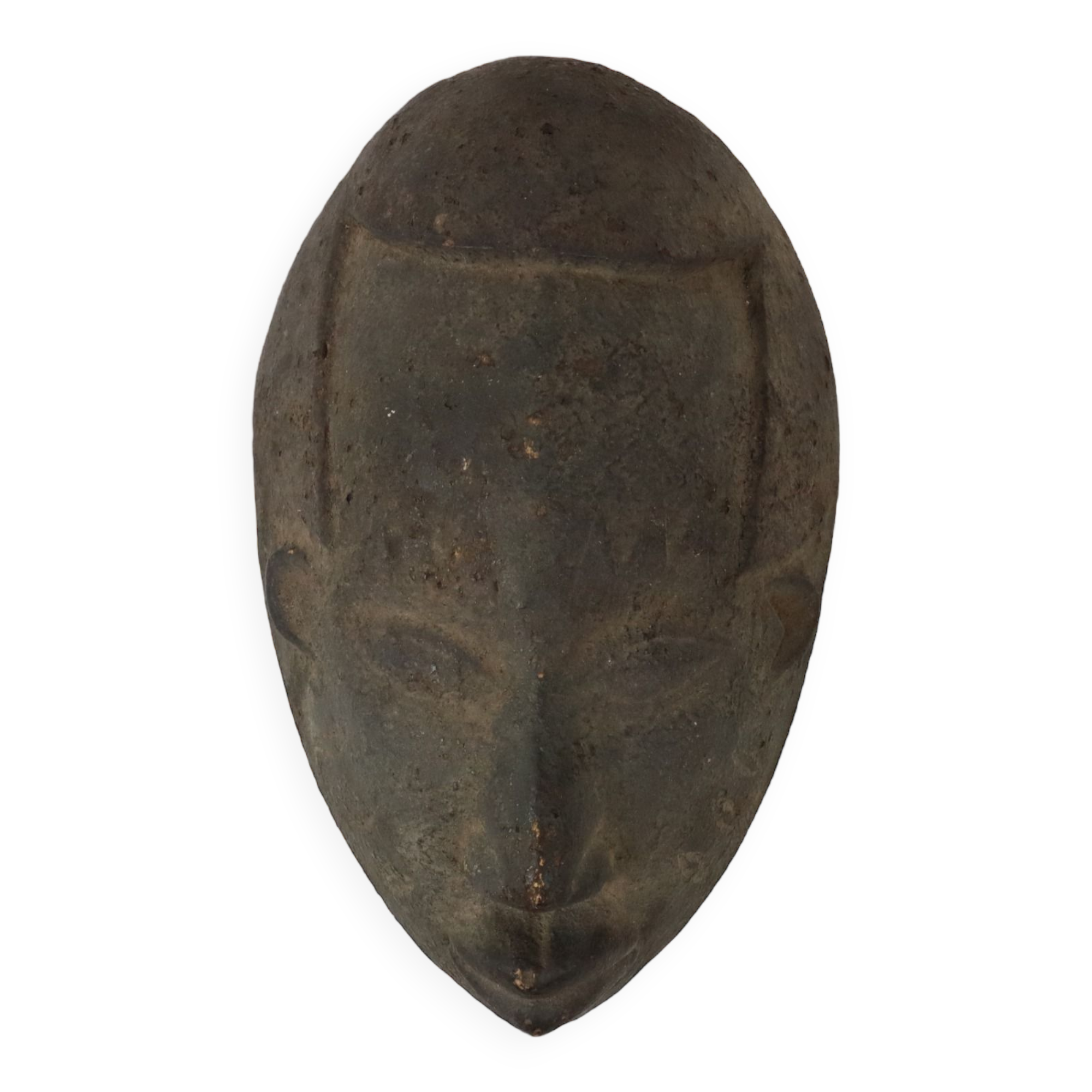 Vintage Wooden Mask Africa Ceremonial Tribal Art Congo 38cm