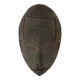 Masque en bois vintage Afrique Art Tribal Cérémonial Congo 38cm