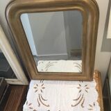 Golden wooden mirror