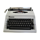 Writers' typewriters of light grey 70s Adler made in Holland