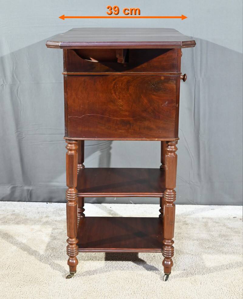 Small mahogany shuttered table, maison lemarchand, a. lemoine – mid-19th century