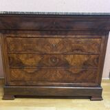 Commode Louis Philippe en noyer