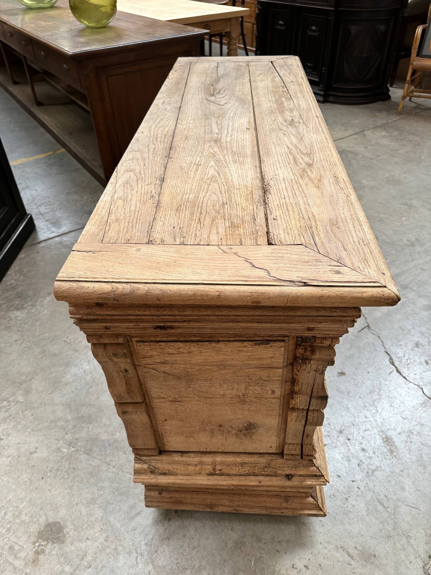18th century solid oak chest of drawers