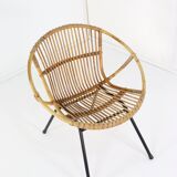 Tabouret en rotin Rohé Noordwolde 'Neerkant'
