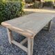 Solid oak farmhouse table with extension