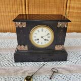 Black marble clock