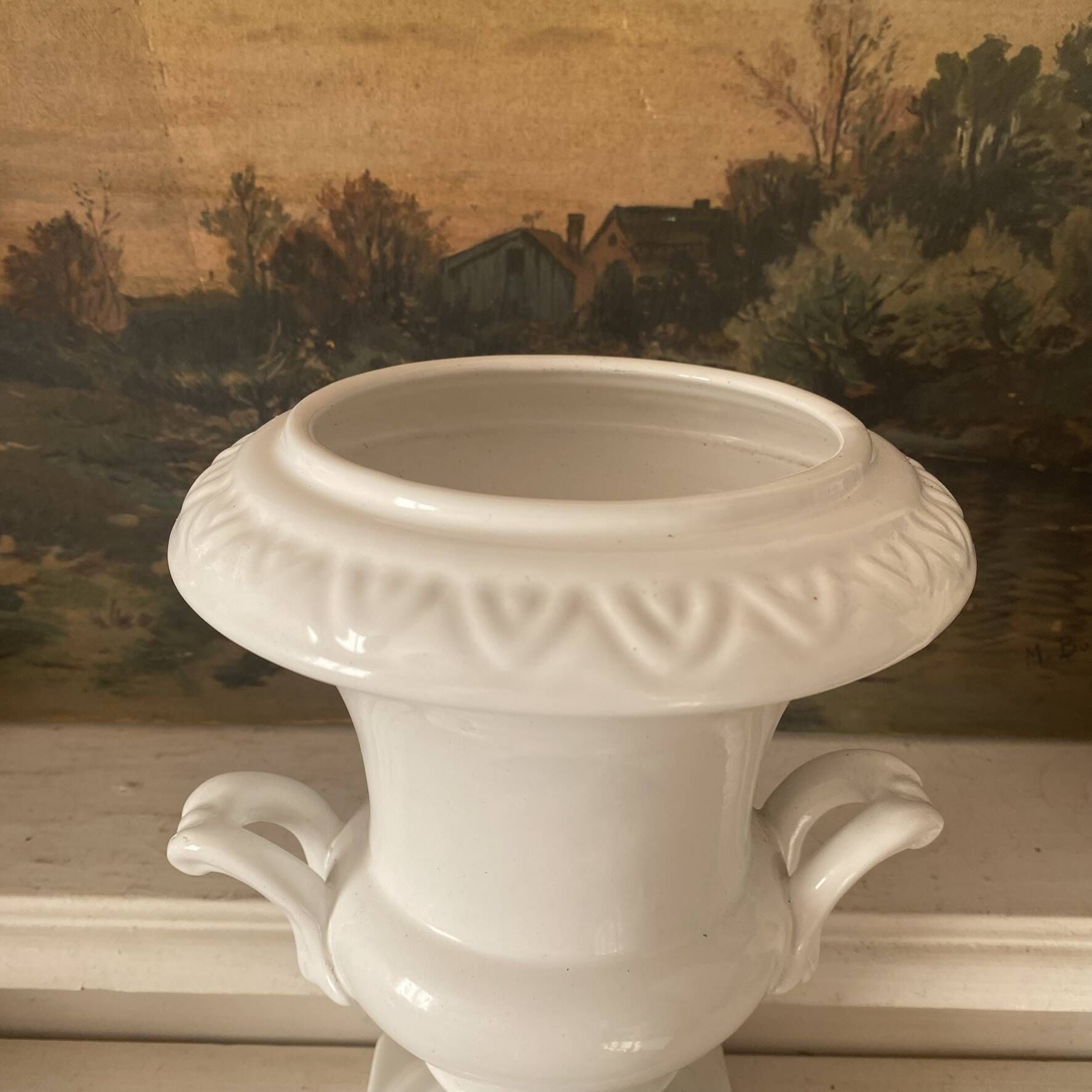 Jardinière Médicis , vase  en céramique Italy 26 cm