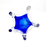 Hospodka Chřibská Crystal Bohême Blue Cobalt and Opaline Cup Circa 60