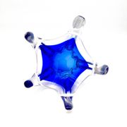 Cup Hospodka Chřibská Cristal Bohême Bleu Cobalt and Opaline Circa 60