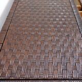 Vintage coastal woven rattan chest of drawers
