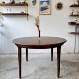 Table extensible en palissandre, conçue par J. Andersen, Danemark, années 1960