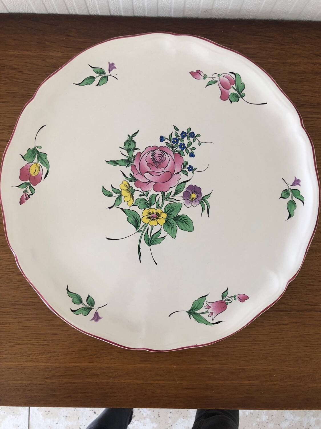 Earthenware pie dish from Luneville KG