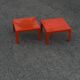 Paire de tables basses en fibre de verre Space Age