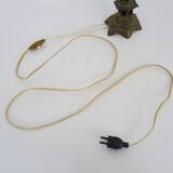 Chinese hexagonal bronze Pagoda table lamp from the 1950s