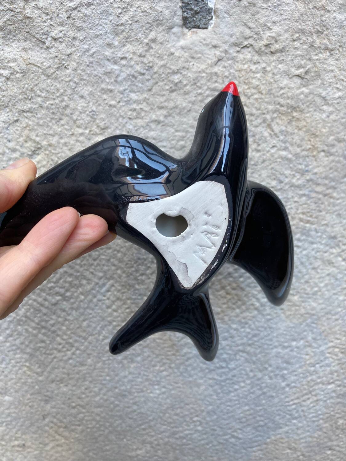Vintage ceramic swallow L17cm