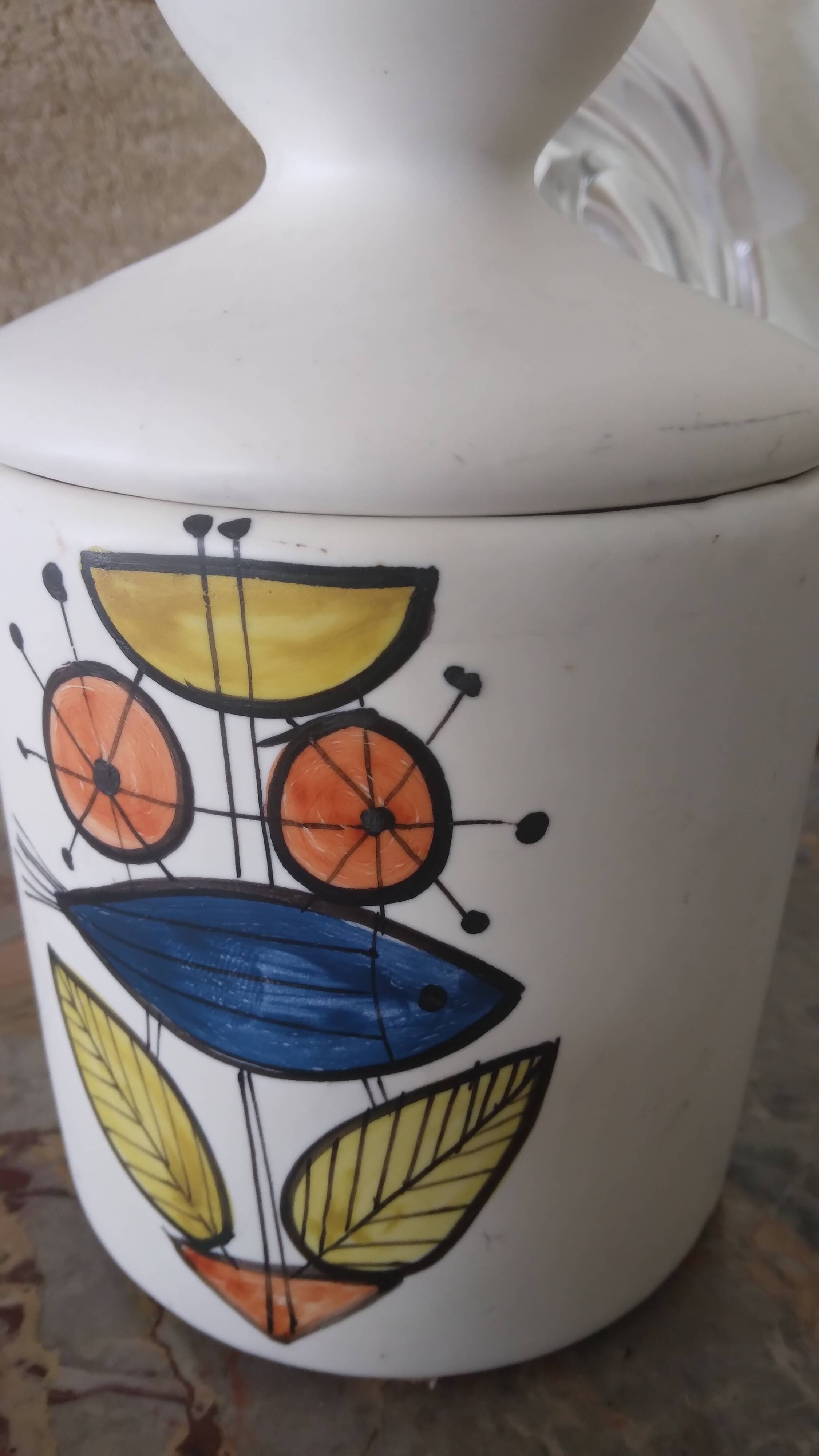 Roger Capron Vallauris tobacco pot from the 60s