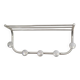 Vintage aluminum wall coat rack