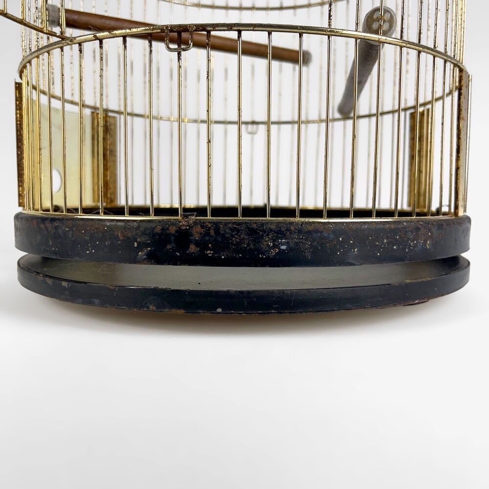Golden bird cage with fine gold a.fay & co 1950