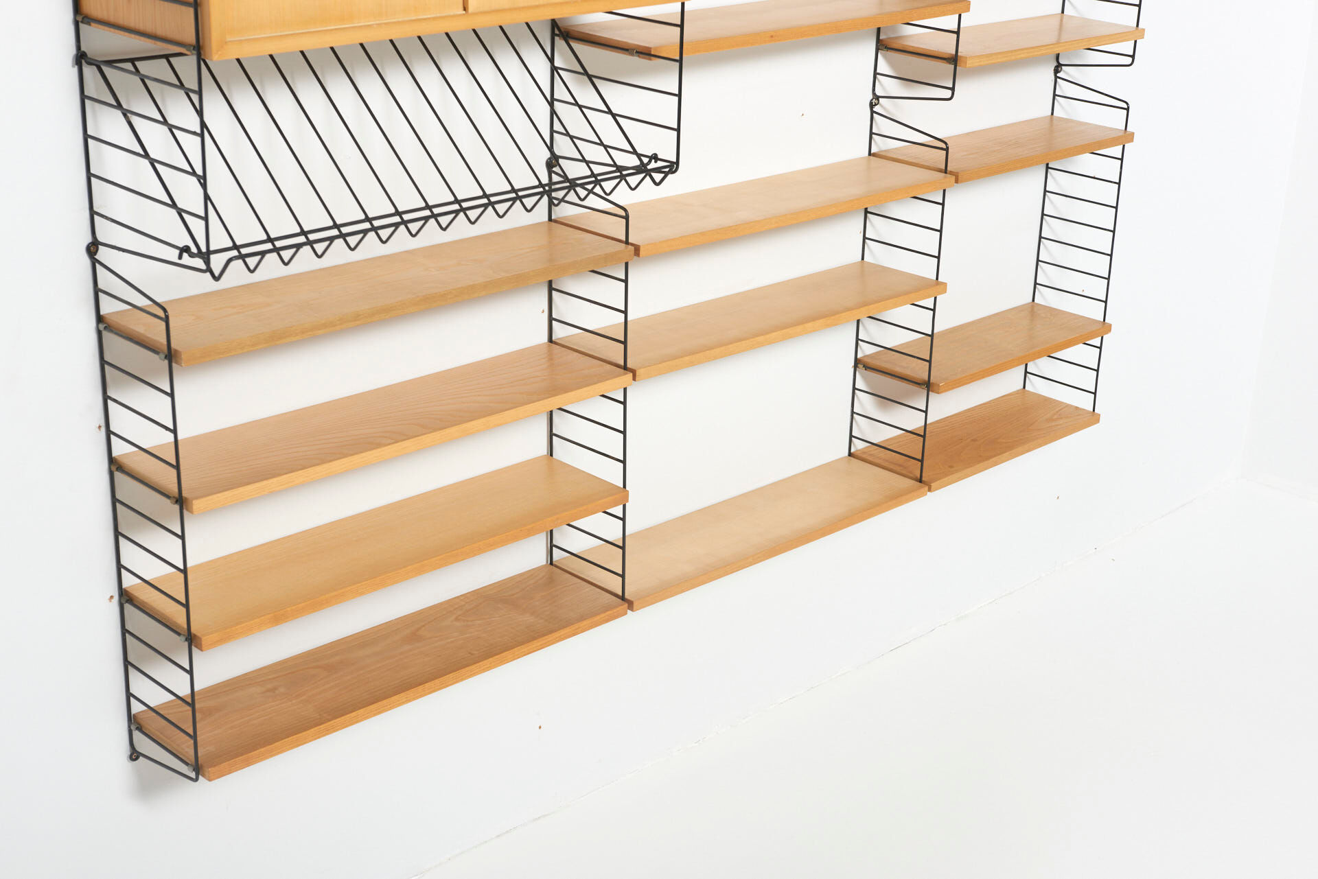 Shelving System in Ash by Nisse Strinning for String, Sweden - 1950