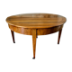 Antique half moon table in walnut