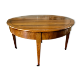 Antique half moon table in walnut