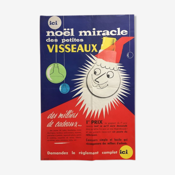 Miracle Christmas poster of small screws 1950s Havas