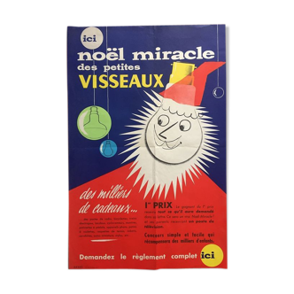 Miracle Christmas poster of small screws 1950s Havas