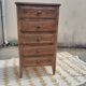 Commode/chest of drawers with tapered legs