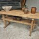 Old workbench side table bathroom furniture oak/beech 60x160cm