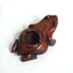 Cendrier grenouille en bois sculpté