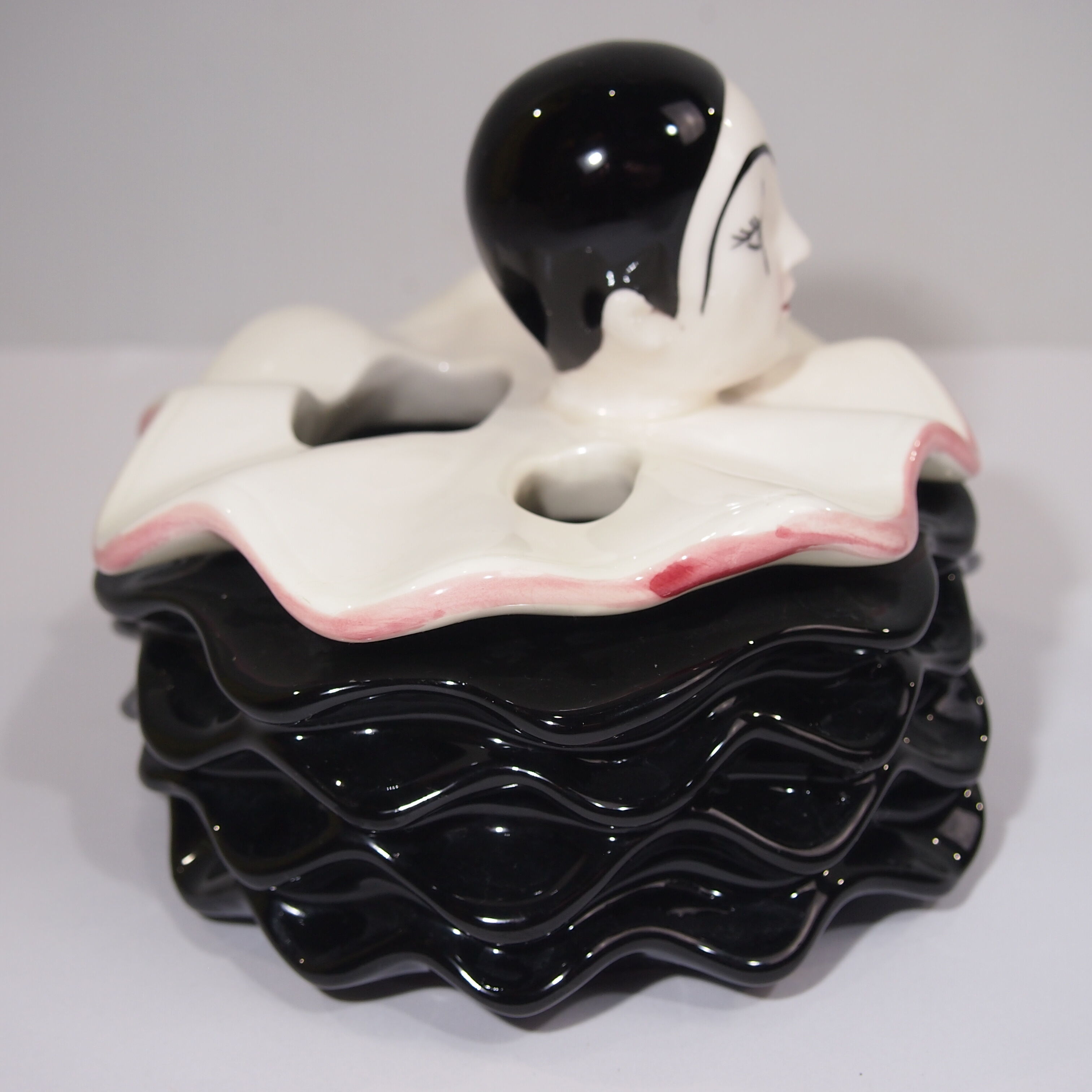 Pierrot earthenware /bathroom accessory/vintage