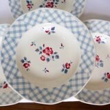 4 hollow plates of Digoin and Sarreguemines model Bastia 220629