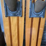 Wooden water ski pair