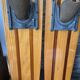 Paire de ski nautique en bois