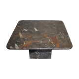 Table basse vintage en pierre fossilisée
