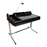 Black Orix desk by Vittorio Parigi & Nani Prina for Molteni, Italy, 1970s