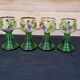 Lot de 4 grands verres à vin Roemer décor Bacchus