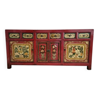 19th Century Chinese Buffet with 4 Doors and 6 Drawers