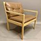 Leather armchair "Bernt Petersen" Scandinavian design 1960.