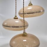 Trio of pink suspensions