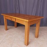 Vintage table in solid white oak