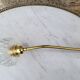 Brass and moulded glass sconce