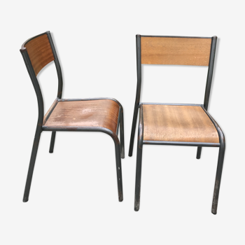 2 1960 Mullca 510 school chairs