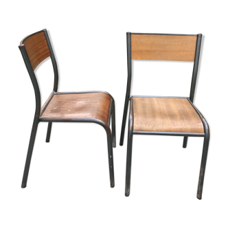 2 1960 Mullca 510 school chairs