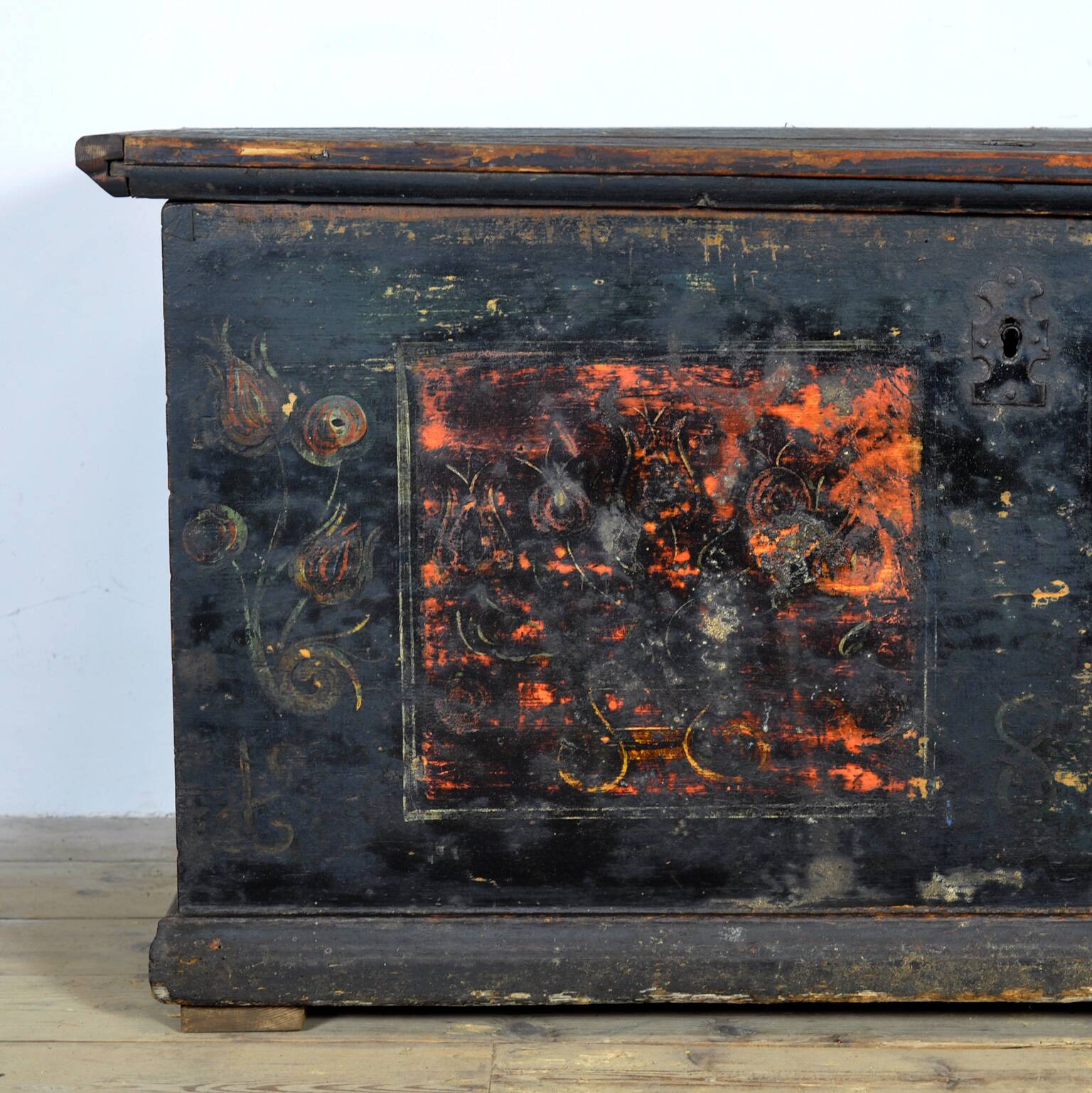Folk art wedding chest, circa 1850
