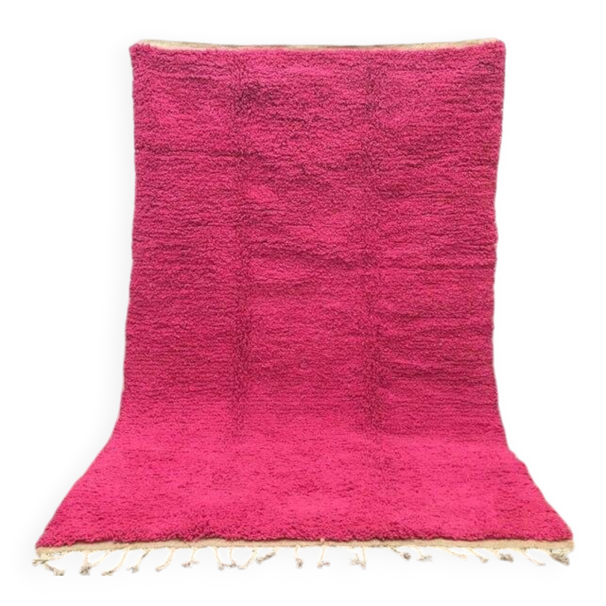 Beni Ouraine handwoven traditional pink rug, size 150 x 250 cm